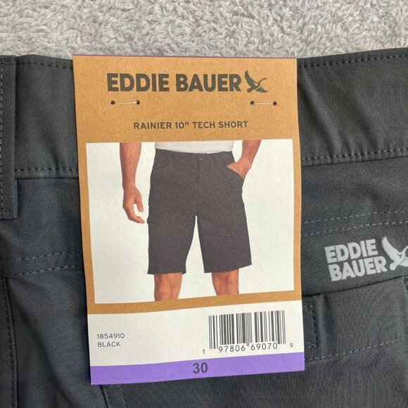 NEW Eddie Bauer Men's 30 Rainier 10" Tech Shorts Outdoor Cargo - Picture 7 of 9